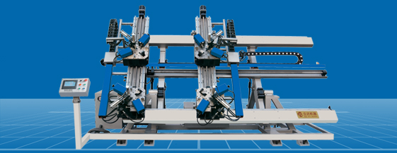 斷橋鋁門窗全自動(dòng)四頭數(shù)控組角機(jī)